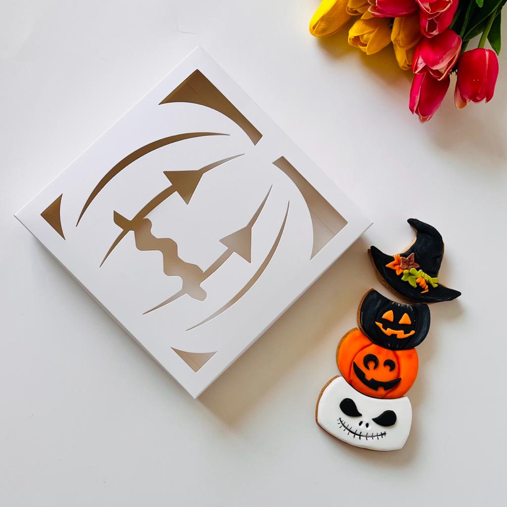 18x18x4 Pencereli Karton Kutu -Halloween — galeri görseli